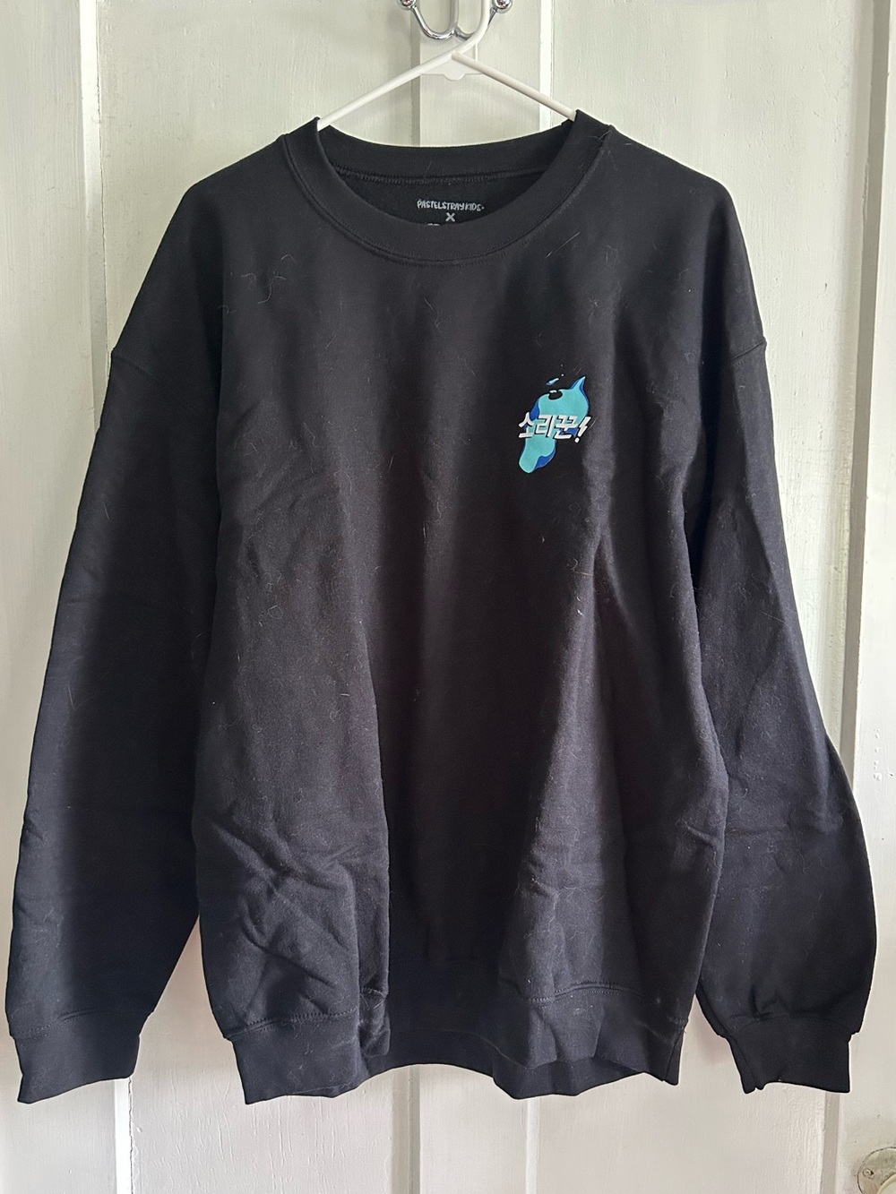 Stray Kids Thunderous (Lee Know) Black Graphic Crewneck Sweater